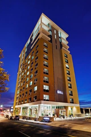 Hotel Indigo, in the heart of downtown Asheville. Hotel Indigo, in the heart of downtown Asheville.