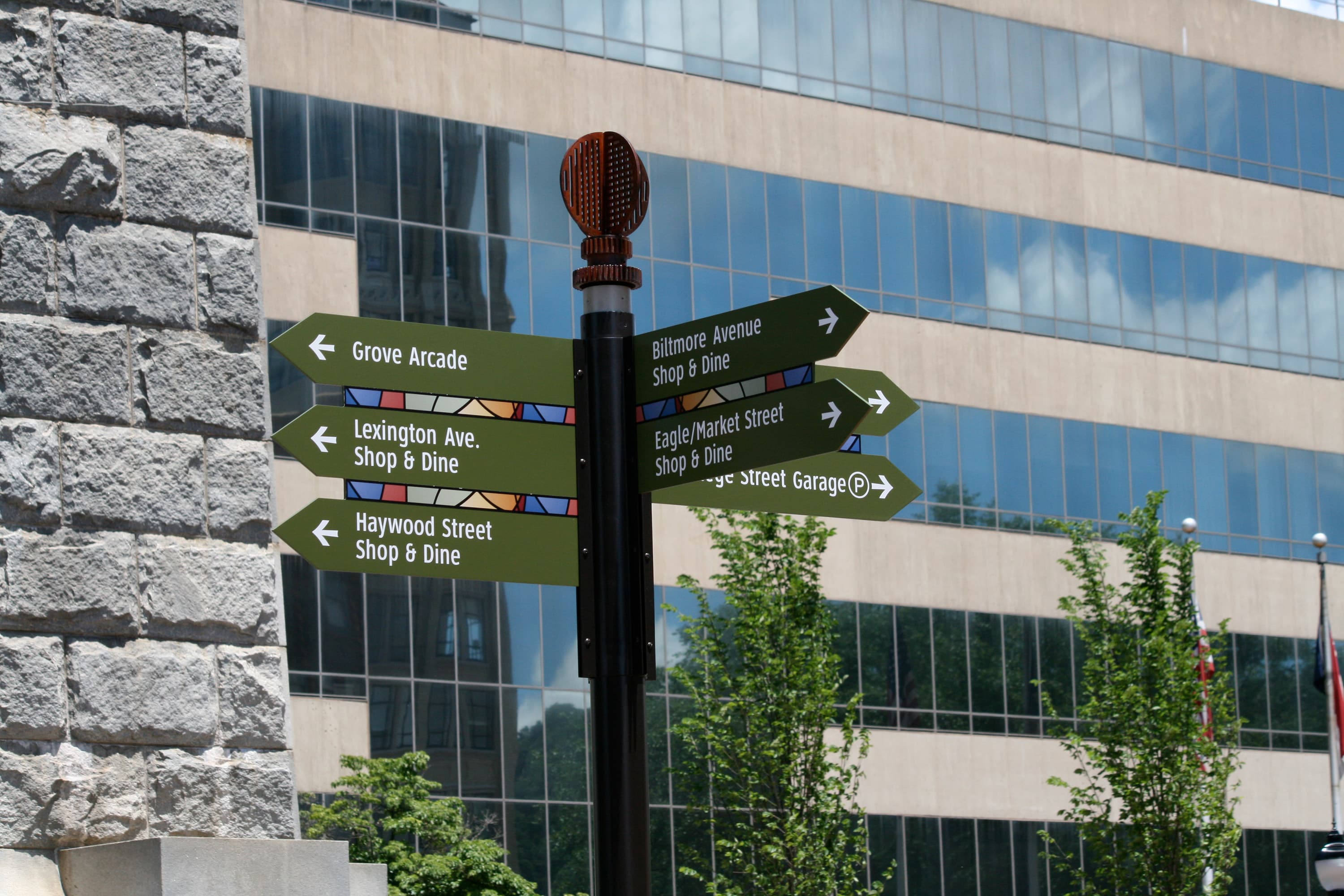 Pedestrian Wayfinding Signage Asheville Pedestrian Wayfinding Signage Asheville