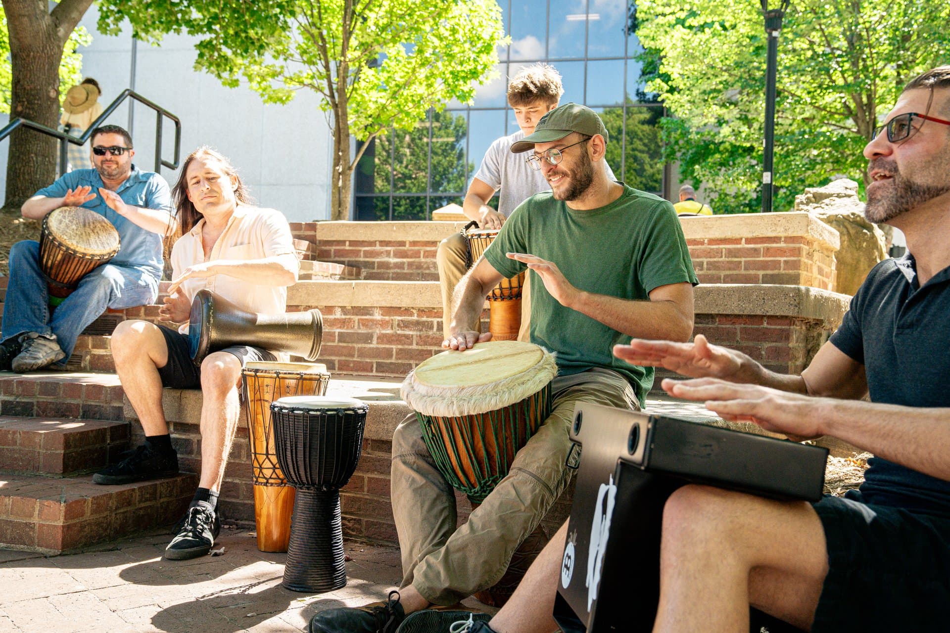 Asheville Drum Circle at Pritchard Park Asheville Drum Circle at Pritchard Park