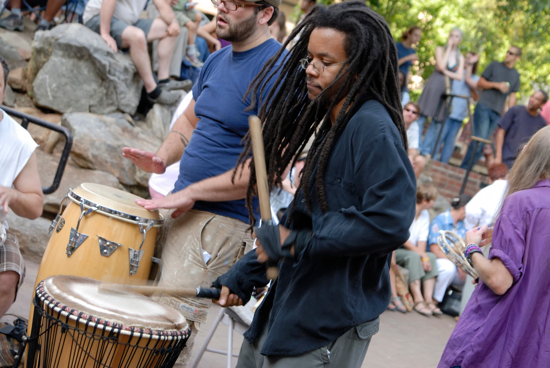 Asheville Drum Circle at Pritchard Park Asheville Drum Circle at Pritchard Park