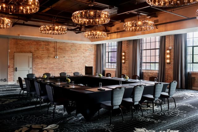 1,800 sq. ft. ballroom with 100 yr old exposed brick and natural light 1,800 sq. ft. ballroom with 100 yr old exposed brick and natural light