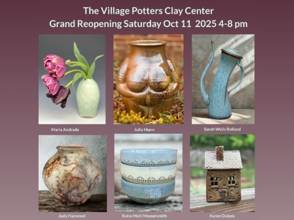 The Village Potters Resident Potters are a collective of six all who are masterful at their craft, have unique work, are instructors, and mentor the next generation of potters in our advanced studies program. Come take a class with us and shop for beautiful one of a kind handmade pottery. The Village Potters Resident Potters are a collective of six all who are masterful at their craft, have unique work, are instructors, and mentor the next generation of potters in our advanced studies program. Come take a class with us and shop for beautiful one of a kind handmade pottery.