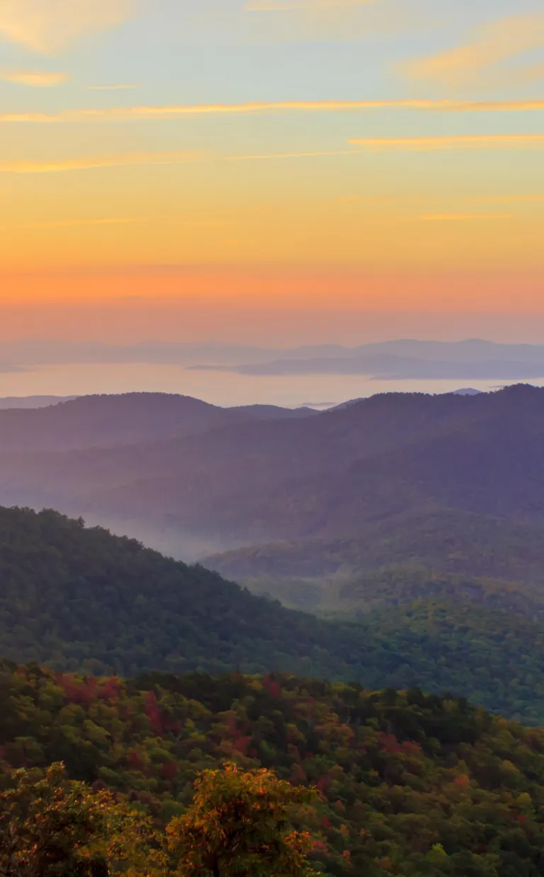 Mount Pisgah Trail Mount Pisgah Trail at sunrise