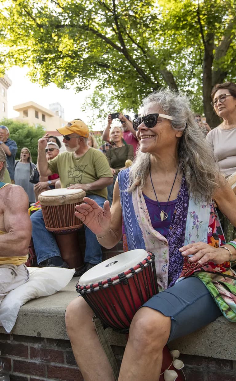 Things to Do in Downtown Asheville Downtown Drum Circle
