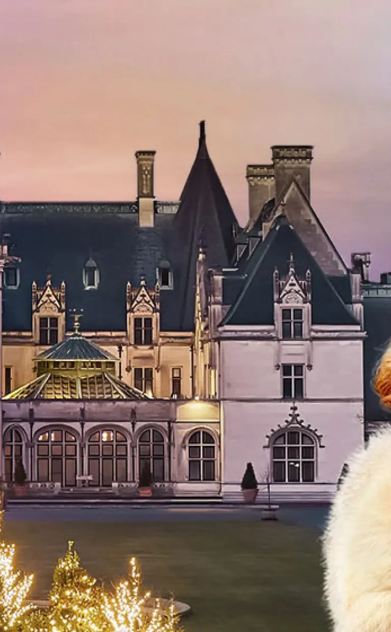 Relive Hallmark's "A Biltmore Christmas" during your holiday trip to Asheville A Biltmore Christmas, courtesy of Hallmark Channel
