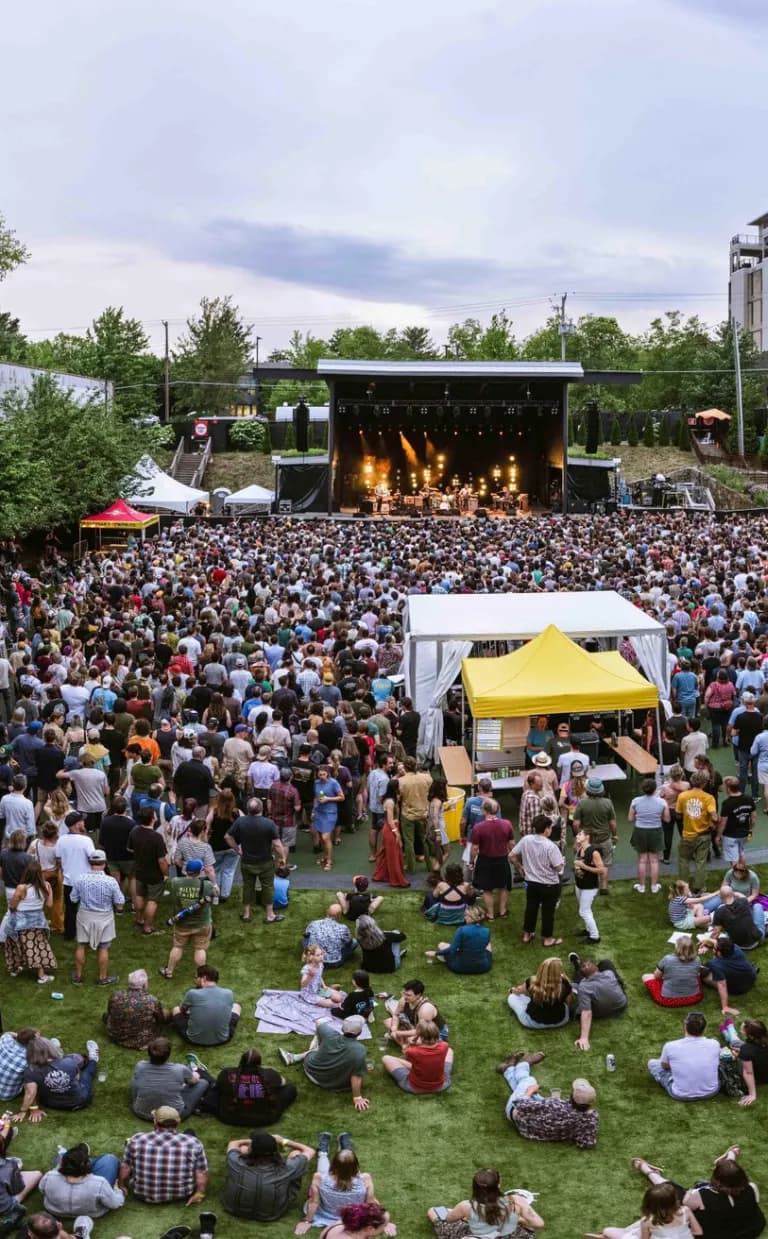 Top 2025 Summer Festivals & Events in Asheville Concert at Asheville Yards / Photo: Fiasco Media